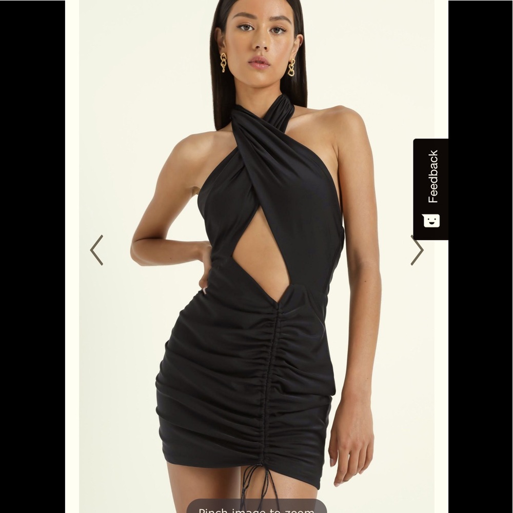 NWOT Showpo SORCHA DRESS IN CHOCOLATE sz 2